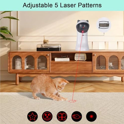 TBTeek Cat Toy, Automatic Motion-Activated, 5 Fun Patterns, 4 Speed Modes