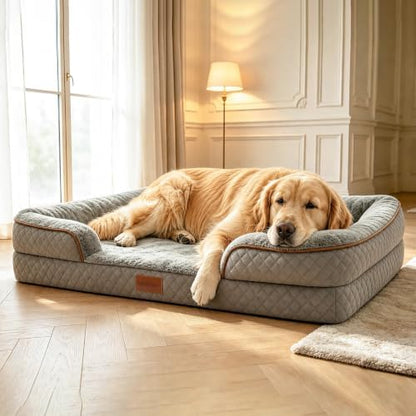 Large Dog Sofa Bed with Reusable Potty Pad - 44.5" x 33.5" x 6.7"