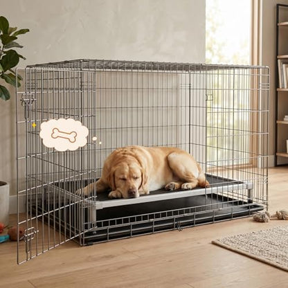 Veehoo Chew Proof Elevated Dog Bed, Silver Aluminum Dog Cot, Pre-Assembled