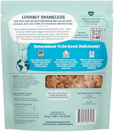 Shameless Pets Catnip N Chill Tuna Crunchy Cat Treats, 12 oz