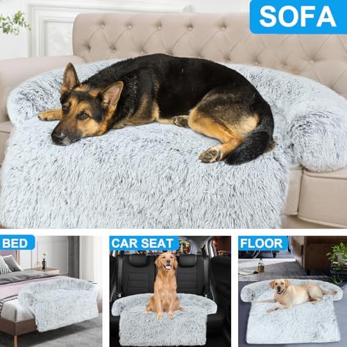 Luxurious Dog Couch Bed Protector for Dogs Pet Couch Cover Dog Sofa Beds(M)