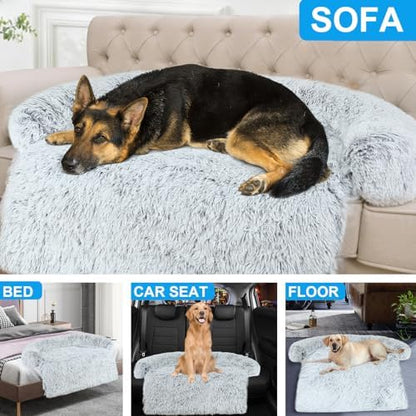 Luxurious Dog Couch Bed Protector for Dogs Pet Couch Cover Dog Sofa Beds(M)