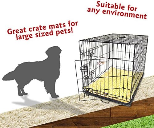 42" Towers Citrus Yellow Crate Dog Bed Mat By Majestic Pet Products