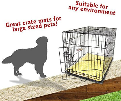 42" Towers Citrus Yellow Crate Dog Bed Mat By Majestic Pet Products