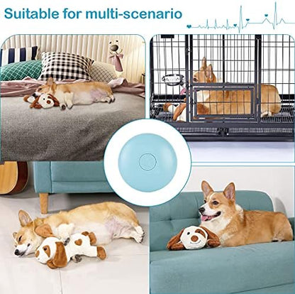 WEOK Heartbeat Dog Toy for Puppy- Helps for Dog Anxiety Relief and Calming Aid, Stuffed Animal Anxiety Calming Behavioral Aid Puppy Heartbeat Toy Sleep aid for Dogs Cats Pets