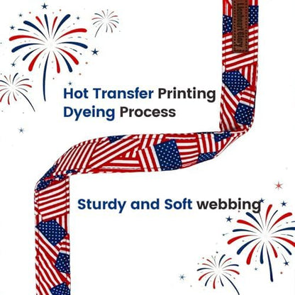 Lionheart glory American Flag Dog Collar - 4th of July Patriotic Independence Day Dog Collar Soft Adjustable for X-Small Dogs Pet Summer Collars Cute Collars