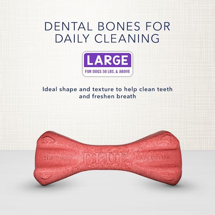 Blue Buffalo Large Dental Bones, 12 oz, 24 Bones