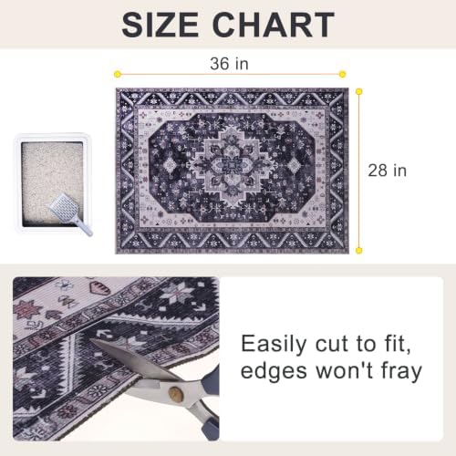 BEAUTYZOO Cat Litter Mat, 28" x 36" Large Litter Trapping Mat, Waterproof