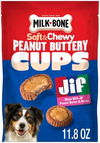 Milk-Bone Soft & Chewy Peanut Buttery Cups, 11.8 Oz. Bag