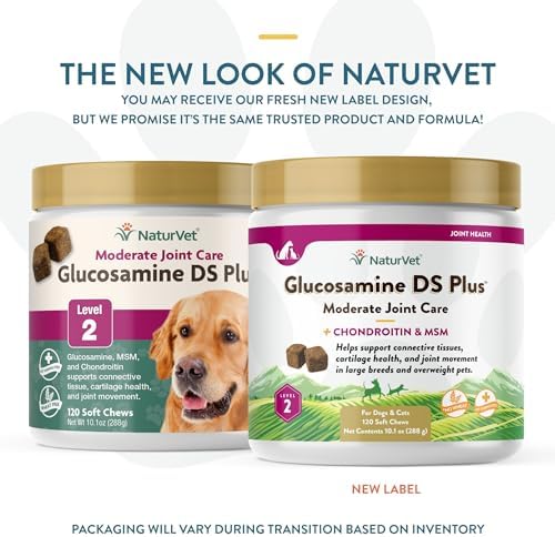 NaturVet Moderate Joint Care with Chondroitin & MSM, Dogs & Cats, 120ct