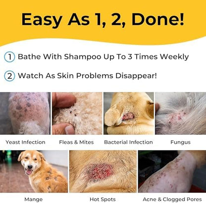 Smiling Paws Benzoyl Peroxide Itch Relief Shampoo for Dogs & Cats, 12oz