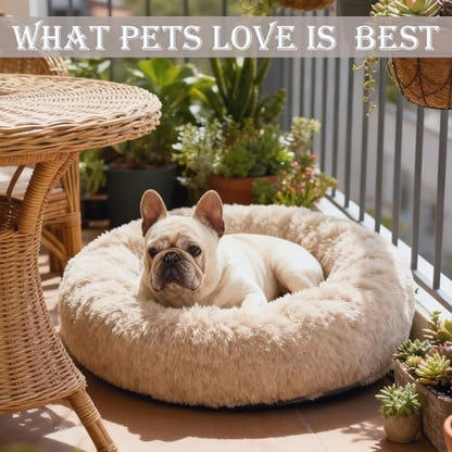 Washable Calming Dog & Cat Bed for Ultra Large Small Medium Size Pet