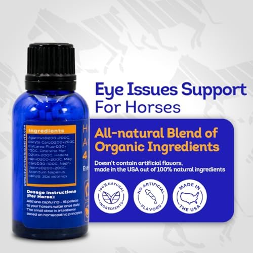 HA4E - Horse Eye Health Support - Maintains Normal Mineral Levels for Healthy Eyes - Highly Effective, Natural Homeopathic Supplement - 300 Tablets