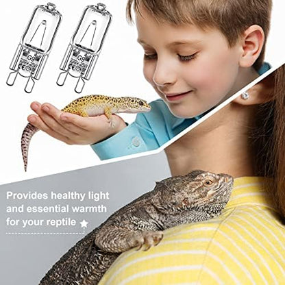 Tarpop 12 Pcs G9 Heat Lamp Bulbs for Reptile, 25 Watts
