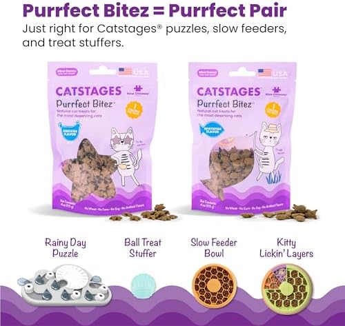 Catstages Nina Ottosson Rainy Day Puzzle & Play Cat Toy Treat Puzzle, 14"