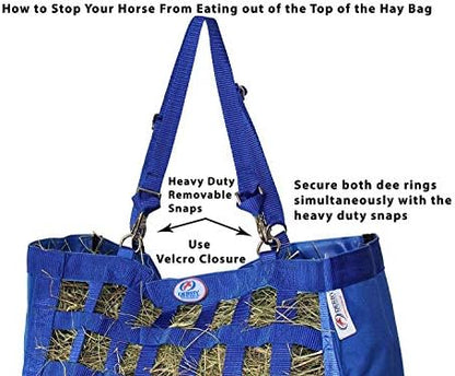 Derby Originals Front Web Slow Feeder Horse Hay Bag Super Tough Bottom with 6 Month Warranty