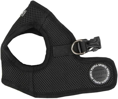 Puppia Soft Vest Dog Harness - Black - Medium