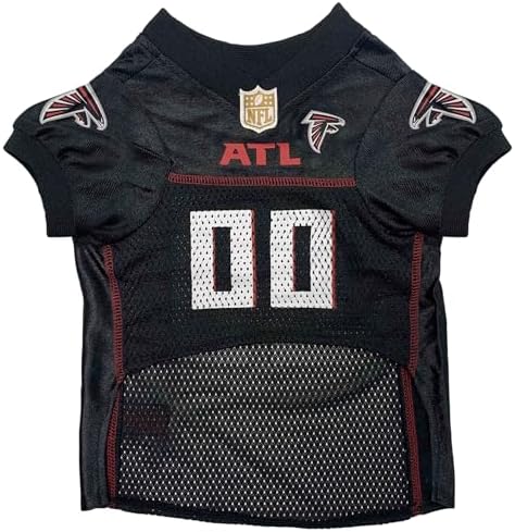Pets First NFL Atlanta Falcons Dog Jersey, Size X-Small, Football Shirt Costume for Pet, Dog Sports T-Shirt, NFL Team Clothing for Cats, Licensed Pet Apparel Available in 7 Sizes and 32 Teams
