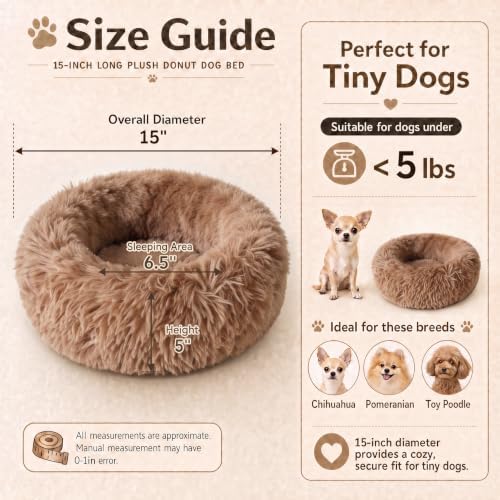 Tiny Dog Bed for Extra Small Dogs for Chihuahua Pomeranian Toy Poodle