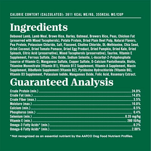 Nutro Natural Choice Adult Dry Dog Food, Lamb & Brown Rice Recipe, 12 lb