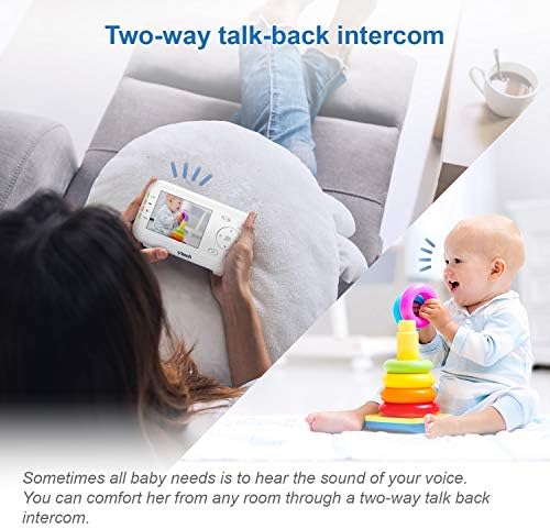 VTech VM5463-2 Video Baby Monitor with 2 Cameras, 5" HD Screen