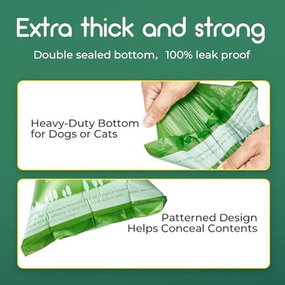 ATIFBOP Biodegradable Dog Poop Bags 360 Count, 24 Rolls Unscented