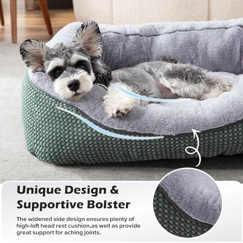 INVENHO XL Dog Beds Large Sized Dog, Washable Orthopedic Warming Soft Sleeping Durable with Anti-Slip Bottom