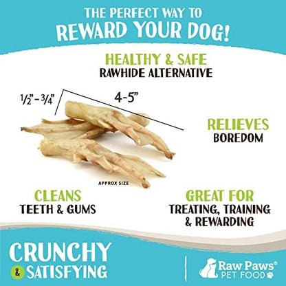 Raw Paws Freeze Dried Duck Feet for Dogs (10-Count) - Single Ingredient