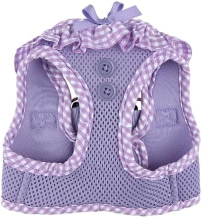 Puppia Vivien Dog Vest Harness B (Step-in) Fashionable Mesh Spring Summer Harness for Small Dogs, Violet, Small