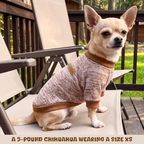 4 Pack Dog Sweater Fleece Warm Winter Coat for Small Medium Dogs