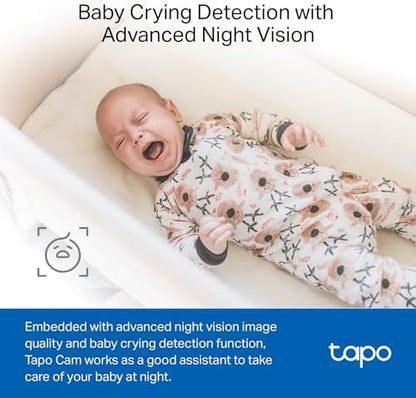 Tapo 1080P Indoor Security Camera, Baby Monitor, Dog Camera, C101(4-Pack)