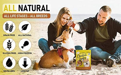 Chicken Whole Muscle 12 oz Rugged Bite Dog Jerky | Human Grade | High Protein