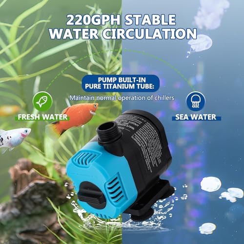 BAOSHISHAN 1/10 HP Aquarium Chiller 42 Gal 160L Water Cooling System