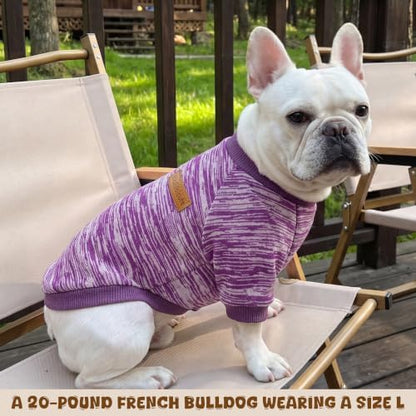 4 Pack Dog Sweater Fleece Warm Winter Coat for Small Medium Dogs