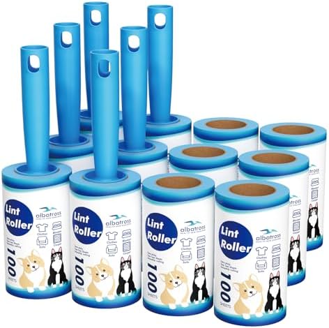 Lint Rollers for Pet Hair Extra Sticky, 1200 Sheets Mega Value Set Lint Rollers for Pet Hair Removal, Dog and Cat Lint Remover for Clothes, Furniture, Carpet
