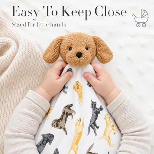 Mud Pie Labrador Retriever Woobie, Baby Lovey Blanket with Labrador Plush