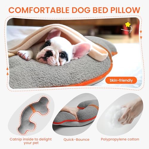 HiPetpy Dog Pillow, Soft Dog Pillows for Dogs, Head & Neck Support for Dog