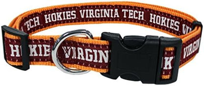 Pets First Collegiate PET Collar OLD VERSION Virginia Tech Hokies Dog Collar, Size Small. Best Sports Team Collar for Dogs & Cats. A Shiny & Colorful Dog & Cat Collar Licensed by The NCAA