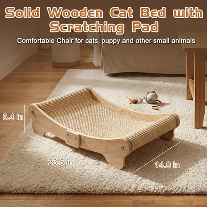 Small Sisal Cat Scratch Bed for Scratching and Resting,Cat Scratcher Chair