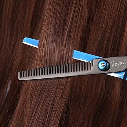 Hair Cutting Scissors Haircut Shears Kit, Fcysy Professional Barber Shears Set, Hairdressing Salon Scissors Blending Shears Barber Accessories for Hairdresser Home Use