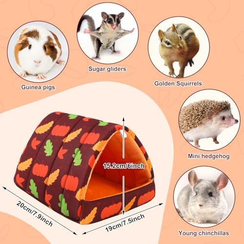UPINS 2 Pack Guinea Pig Bed,Guinea Pig Hideout