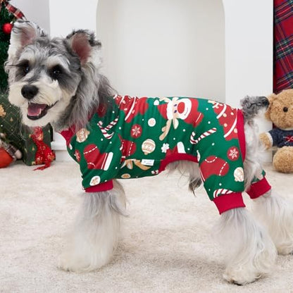 XPUDAC 4 Pack Christmas Dog Pajamas Clothes for Large Dogs, 4XL
