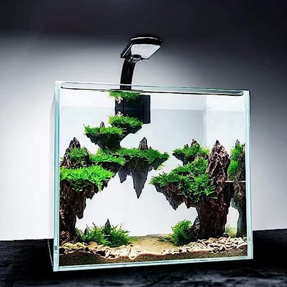 Allcolor Aquarium Rock Decor, 3-Piece Elf Island for 5-10 Gallon Tanks