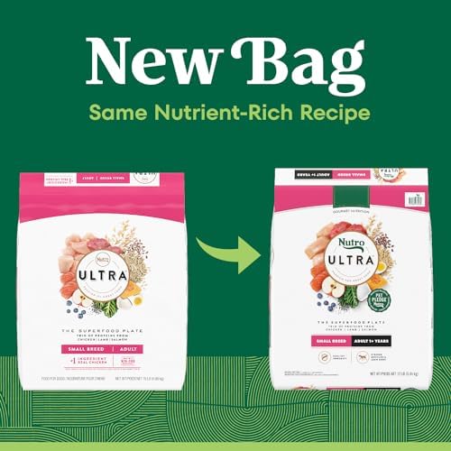 Nutro Ultra Small Breed Adult Dry Dog Food, Chicken, Lamb & Salmon, 12 lb