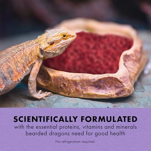 Zilla Bearded Dragon Food, Fortified Pellets, 6.5 Ounces