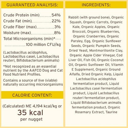 Primal Freeze Dried Raw Dog Food Nuggets, Rabbit, 5.5 oz