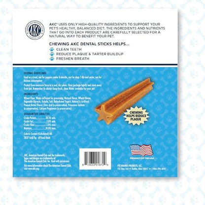 American Kennel Club Dentacare, Yogurt & Peanut Butter Flavored, 20 Count