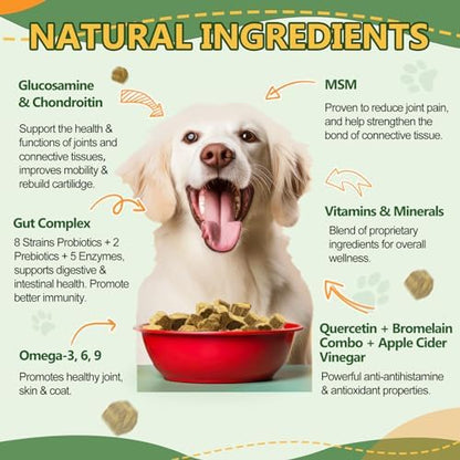 NATURE TARGET Multivitamin for Dogs, 120 Soft Chews, Chicken Flavor