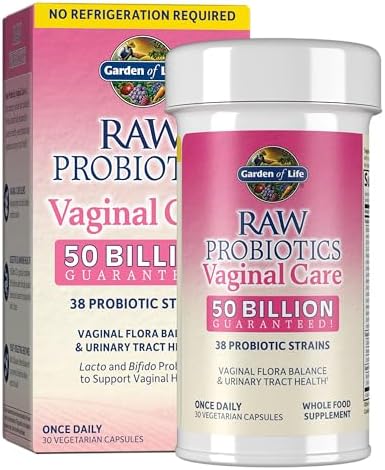 Garden of Life Raw Probiotics Vaginal Care, 50 Billion CFU, Shelf Stable