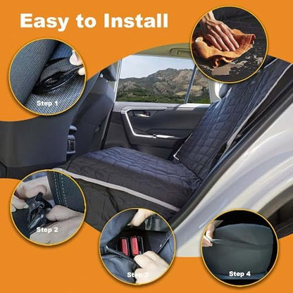 Reliadura Relidura Bench Seat Cover for SUV Waterproof Seat Cover for Dogs in Car Non-Slip Dog Car Seat Cover for Back Seat Heavy Duty Protector for Rav4/CRV/Subaru Rear Seat Covers for SUVs